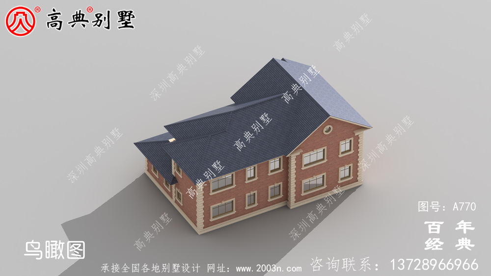 歐式二層車庫別墅設(shè)計(jì)圖與效果圖_別墅設(shè)計(jì)圖