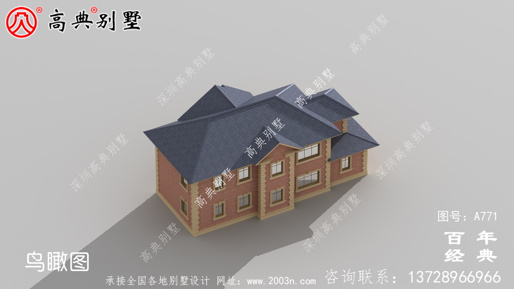 歐式二層車庫別墅設(shè)計(jì)圖與效果圖_ 二層別墅外觀效果圖