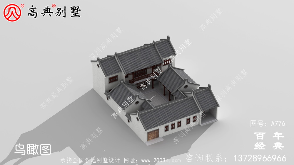 中式豪華別墅外觀設(shè)計(jì)圖紙_農(nóng)村二層別墅圖紙