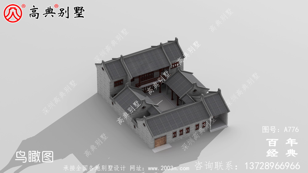 中式豪華別墅外觀設(shè)計(jì)圖紙_農(nóng)村二層別墅圖紙