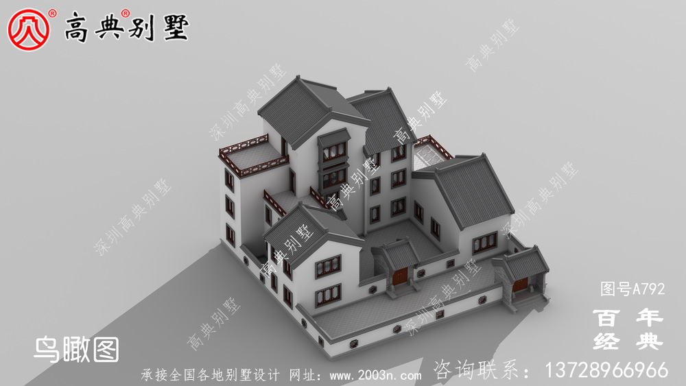 現(xiàn)代新中式四層簡(jiǎn)易別墅設(shè)計(jì)圖紙及設(shè)計(jì)效果圖_鄉(xiāng)村四層別墅設(shè)計(jì)圖