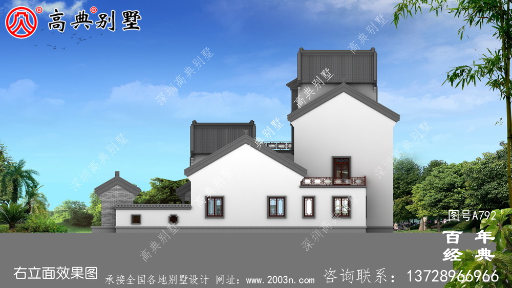 現(xiàn)代新中式四層簡(jiǎn)易別墅設(shè)計(jì)圖紙及設(shè)計(jì)效果圖_鄉(xiāng)村四層別墅設(shè)計(jì)圖