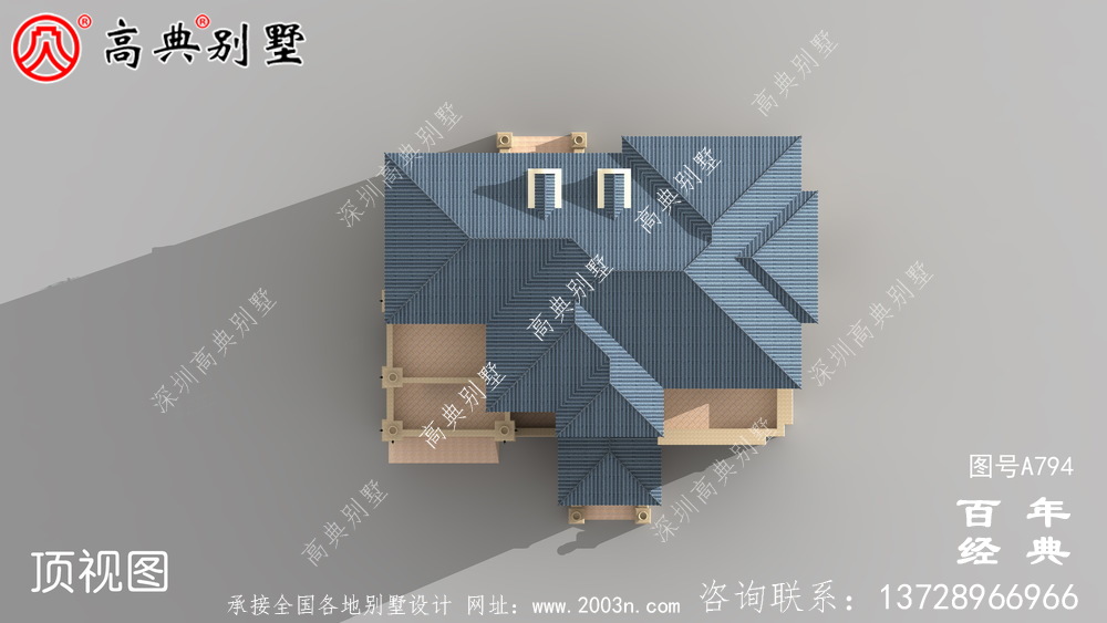 歐式四層帶車庫(kù)豪華別墅工程圖紙_四層歐式別墅設(shè)計(jì)效果圖