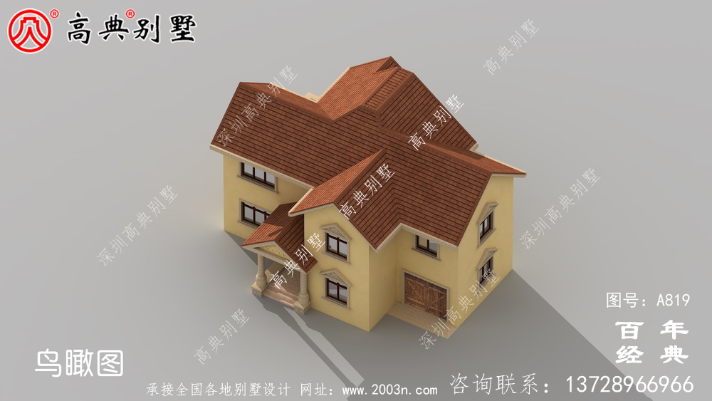 二層歐式小別墅設(shè)計(jì)圖紙及效果圖_農(nóng)村兩層別墅設(shè)計(jì)圖紙