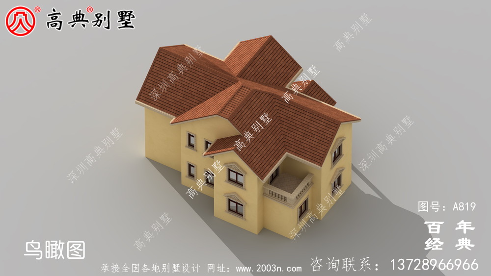 二層歐式小別墅設(shè)計(jì)圖紙及效果圖_農(nóng)村兩層別墅設(shè)計(jì)圖紙