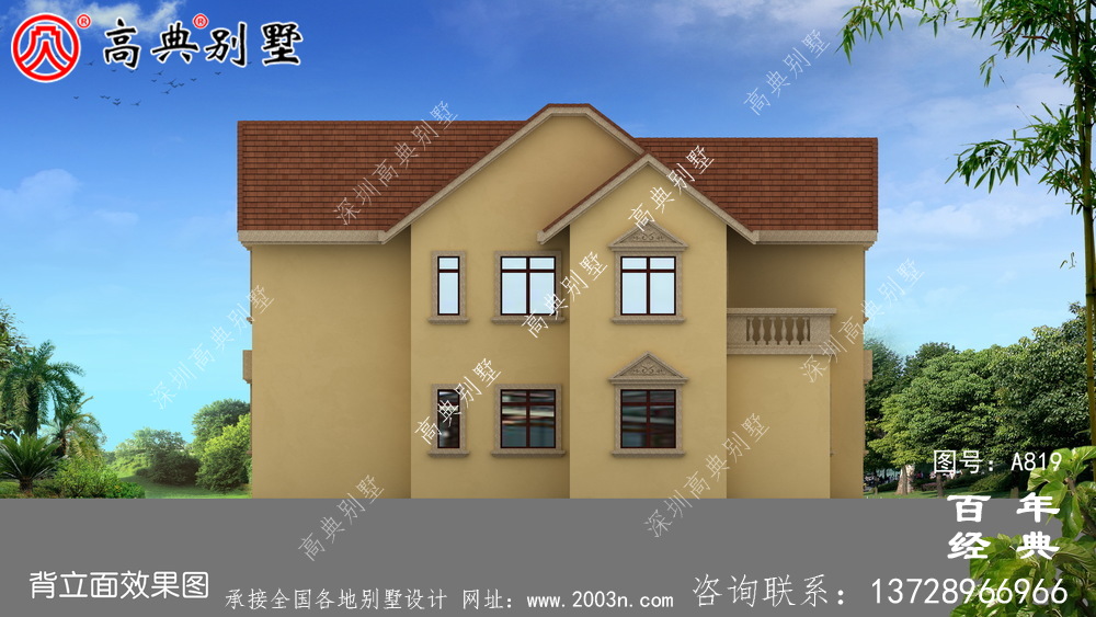 二層歐式小別墅設(shè)計(jì)圖紙及效果圖_農(nóng)村兩層別墅設(shè)計(jì)圖紙