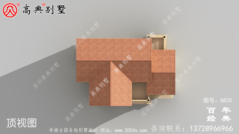 歐式建設二層帶陽臺小別墅設計圖紙_鄉村二層房屋設計圖