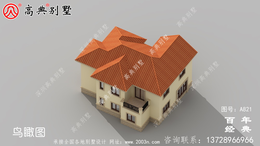 二層帶車庫的歐式別墅設計圖_二層自建建筑設計圖