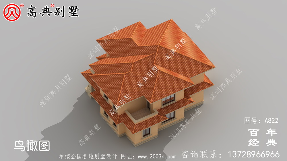 歐式兩層經濟適用房設計圖紙_歐式兩層別墅設計效果圖