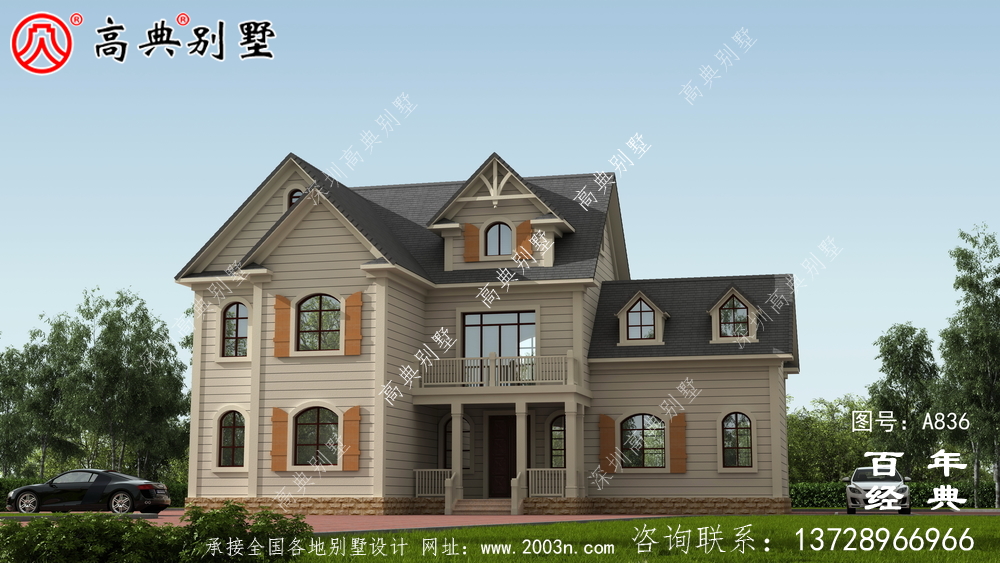 歐式自建二層簡易實用設(shè)計外觀圖_別墅設(shè)計圖 歐式自建二層簡易實用設(shè)計外觀圖_別墅設(shè)計圖