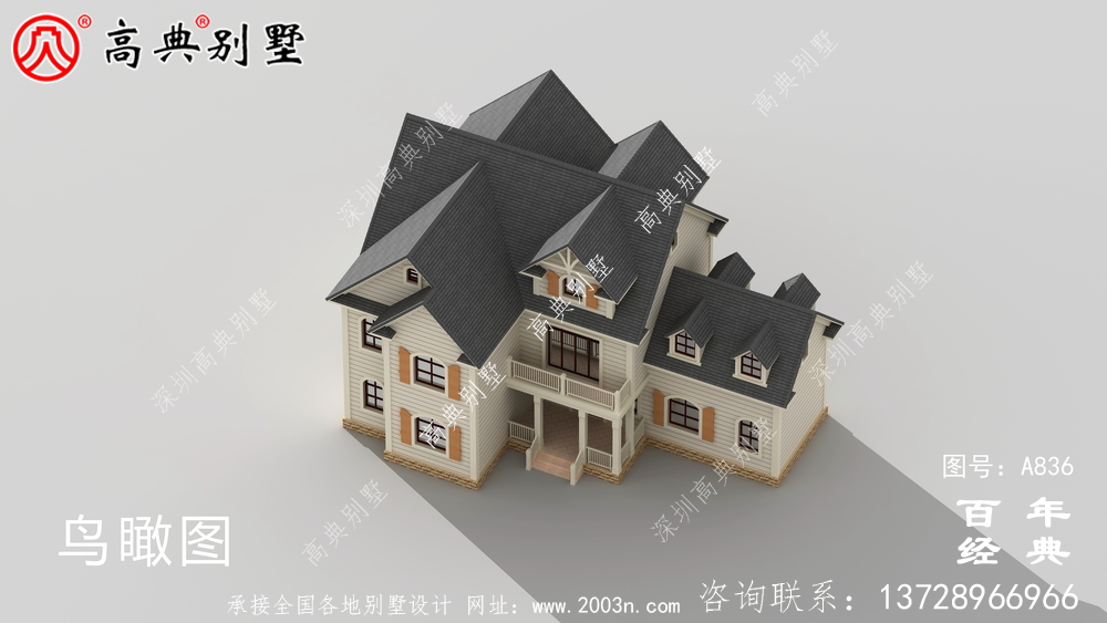 歐式自建二層簡易實用設(shè)計外觀圖_別墅設(shè)計圖