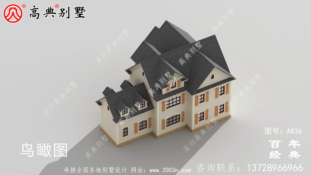 歐式自建二層簡易實用設(shè)計外觀圖_別墅設(shè)計圖