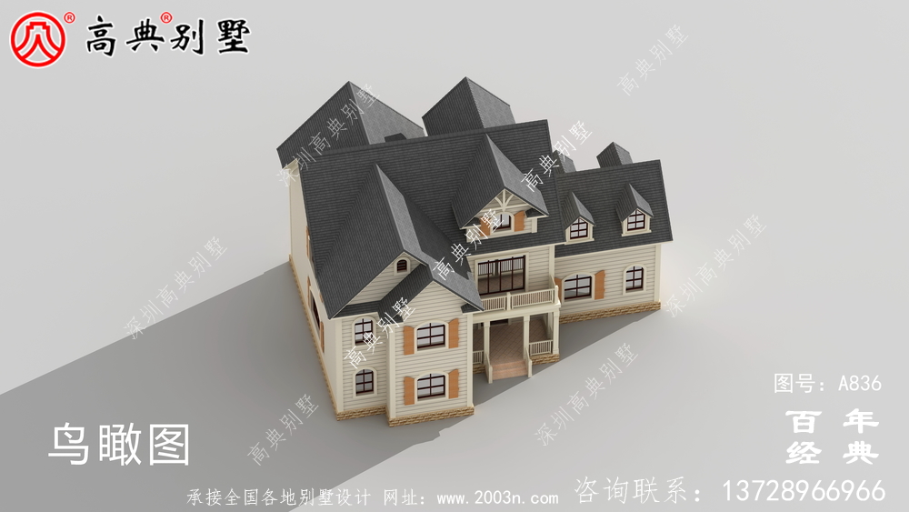 歐式自建二層簡易實用設(shè)計外觀圖_別墅設(shè)計圖