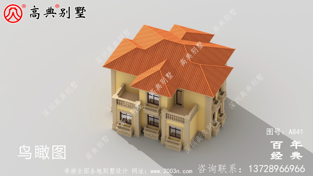 歐式二層別墅的高檔設(shè)計(jì)施工圖紙及效果圖_農(nóng)村二層別墅圖紙