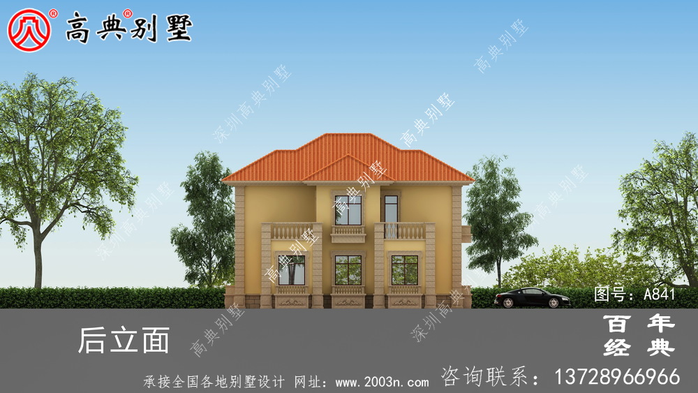 歐式二層別墅的高檔設(shè)計(jì)施工圖紙及效果圖_農(nóng)村二層別墅圖紙
