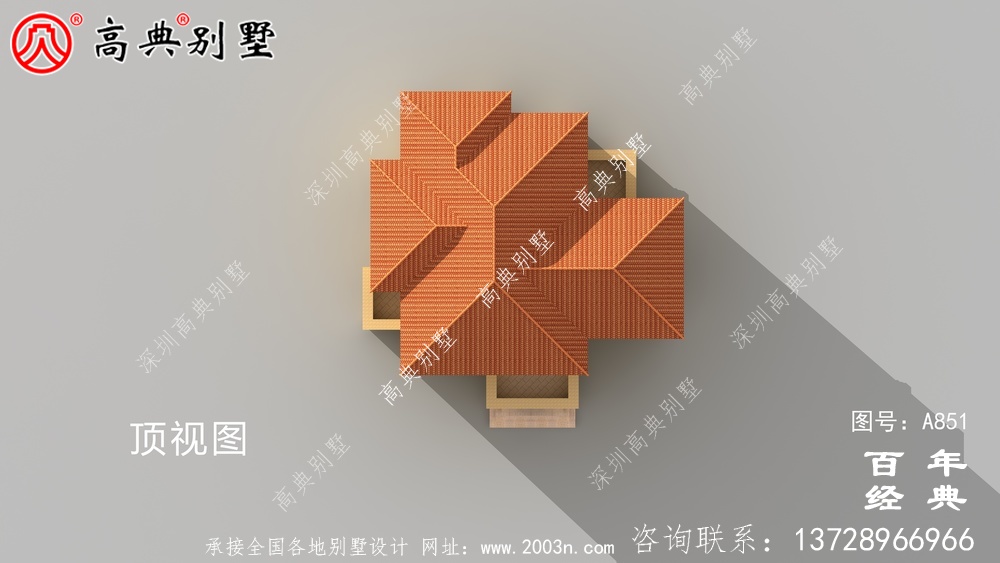 歐式二層經濟實用小別墅設計圖紙_鄉村雙層建造房屋設計圖