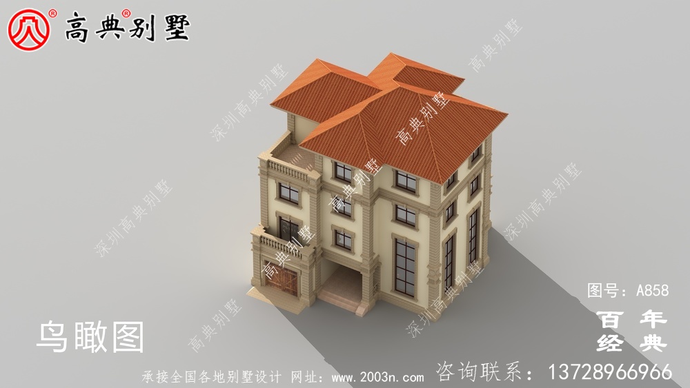 歐式四層帶車庫別墅設(shè)計(jì)圖紙_四層別墅設(shè)計(jì)效果圖