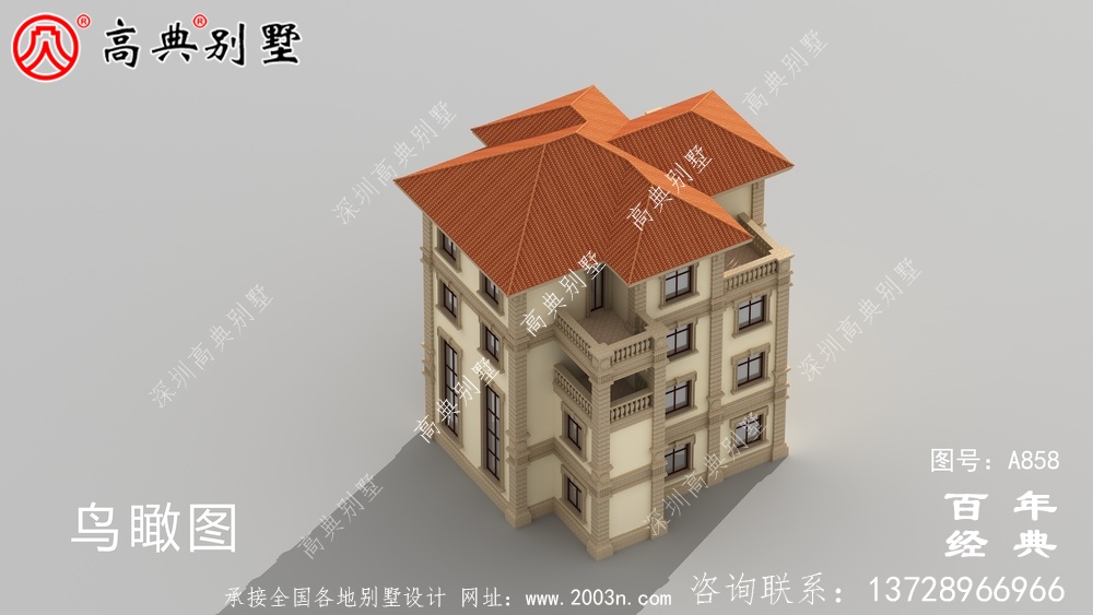 歐式四層帶車庫別墅設(shè)計(jì)圖紙_四層別墅設(shè)計(jì)效果圖