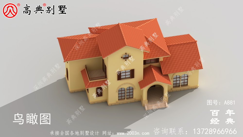 新農(nóng)村二層別墅設(shè)計(jì)圖紙_鄉(xiāng)村雙層建造房屋設(shè)計(jì)效果圖