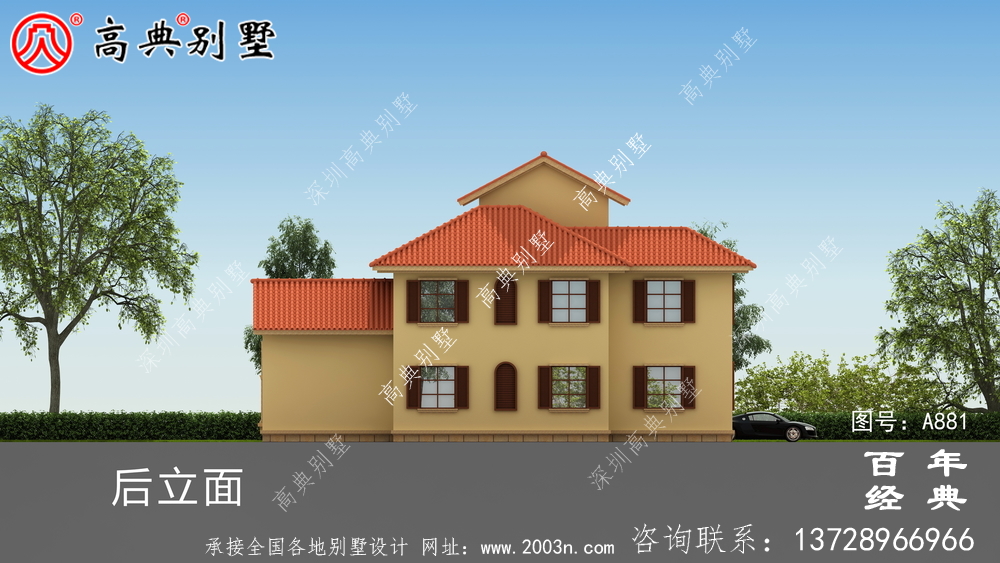 新農(nóng)村二層別墅設(shè)計(jì)圖紙_鄉(xiāng)村雙層建造房屋設(shè)計(jì)效果圖