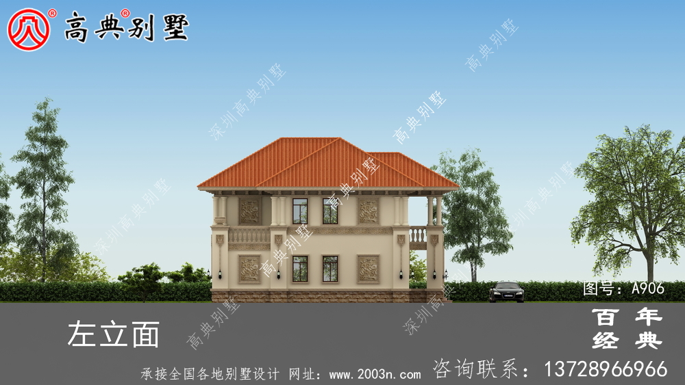 經(jīng)典復(fù)式兩層歐式別墅設(shè)計(jì)圖紙及效果圖_鄉(xiāng)村房屋設(shè)計(jì)圖紙