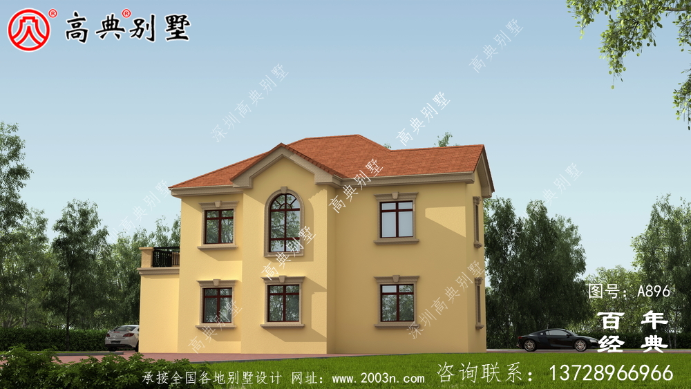 新農(nóng)村二層別墅施工圖及效果圖_農(nóng)村二層別墅設(shè)計(jì)圖