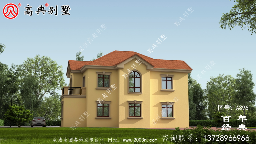 新農(nóng)村二層別墅施工圖及效果圖_農(nóng)村二層別墅設(shè)計(jì)圖