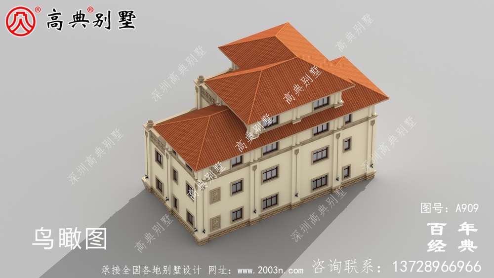 歐式豪華四層車庫別墅設(shè)計圖與效果圖_四層別墅設(shè)計圖