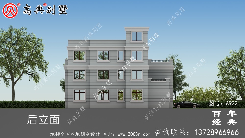 現(xiàn)代三層復(fù)式別墅施工圖紙及設(shè)計(jì)效果圖_三層別墅設(shè)計(jì)圖