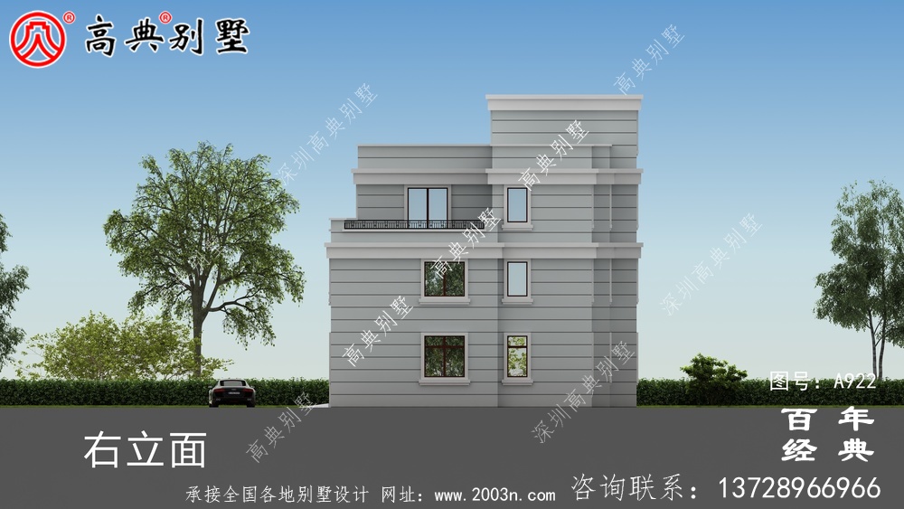 現(xiàn)代三層復(fù)式別墅施工圖紙及設(shè)計(jì)效果圖_三層別墅設(shè)計(jì)圖
