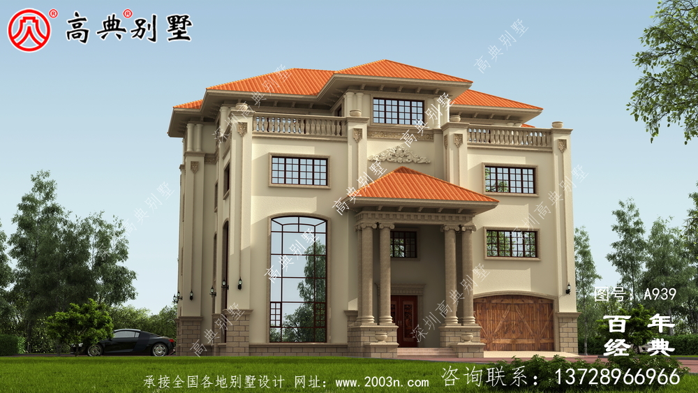 歐式四層獨棟別墅設計及效果圖_四層別墅外觀效果圖 歐式四層獨棟別墅設計及效果圖_四層別墅外觀效果圖