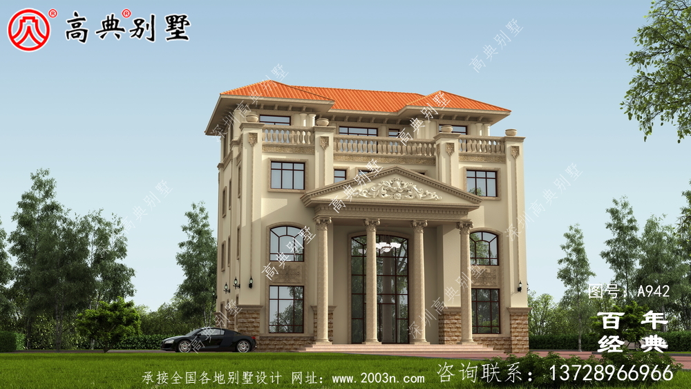 歐式豪華復式四層別墅設計效果圖及施工圖紙_歐式豪華四層別墅 歐式豪華復式四層別墅設計效果圖及施工圖紙_歐式豪華四層別墅