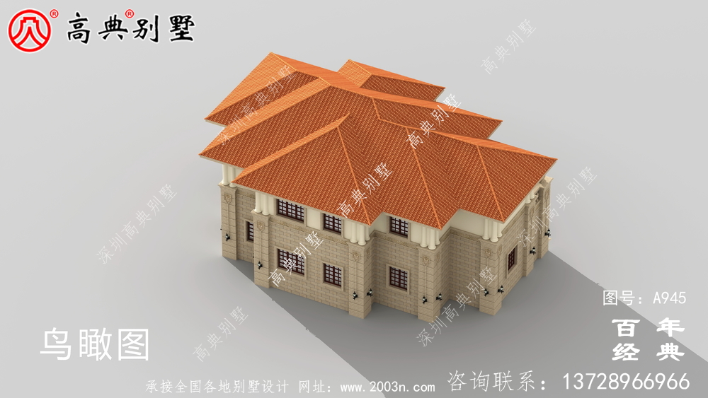 新農村簡易兩層別墅設計圖紙及效果圖_農村兩層自建住宅設計圖紙