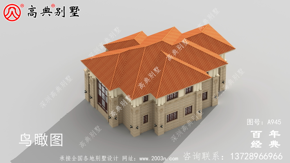 新農村簡易兩層別墅設計圖紙及效果圖_農村兩層自建住宅設計圖紙