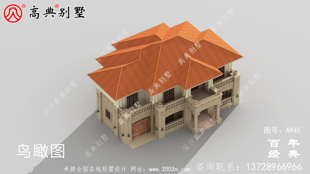 新農村簡易兩層別墅設計圖紙及效果圖_農村兩層自建住宅設計圖紙