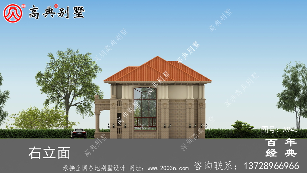 新農村簡易兩層別墅設計圖紙及效果圖_農村兩層自建住宅設計圖紙