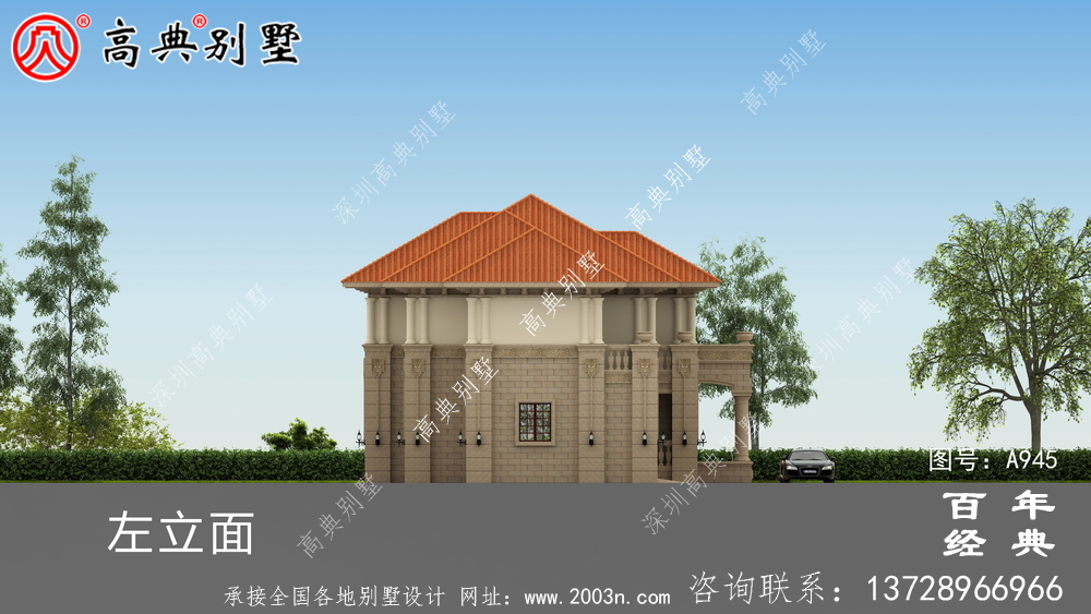 新農村簡易兩層別墅設計圖紙及效果圖_農村兩層自建住宅設計圖紙