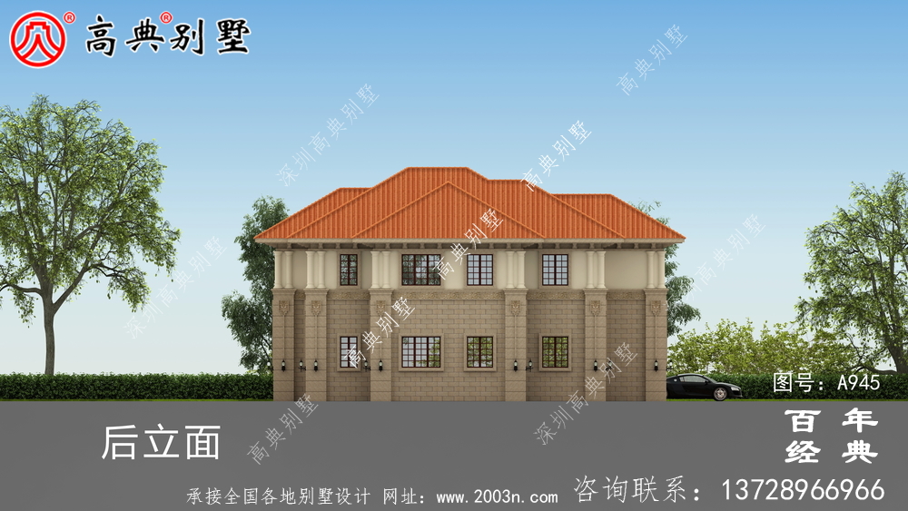 新農村簡易兩層別墅設計圖紙及效果圖_農村兩層自建住宅設計圖紙