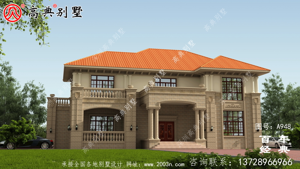 農村二層帶陽臺獨棟別墅裝修效果圖及施工圖紙_鄉村雙層別墅設計圖紙 農村二層帶陽臺獨棟別墅裝修效果圖及施工圖紙_鄉村雙層別墅設計圖紙
