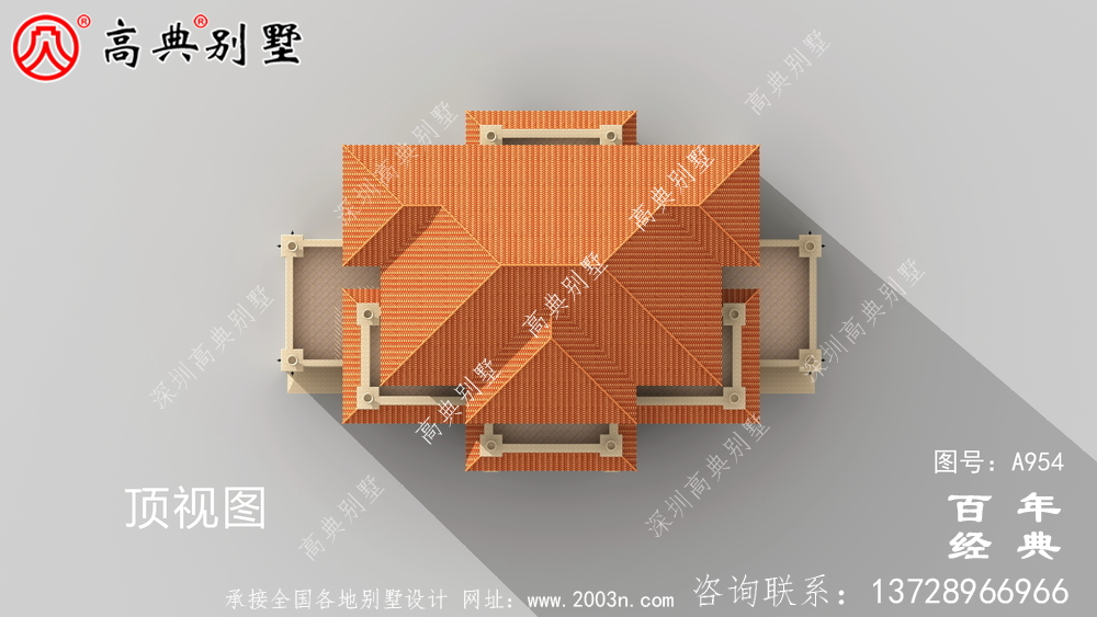 歐式古典三層別墅設(shè)計工程圖紙及效果圖_鄉(xiāng)村三層別墅設(shè)計