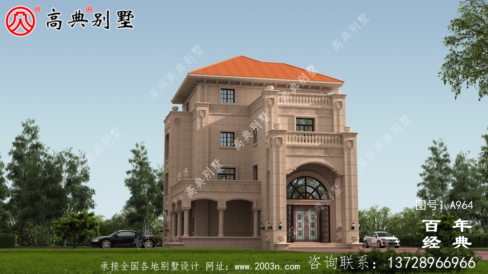 復式四層帶陽臺鄉村別墅設計圖紙及效果圖_四層別墅設計圖紙 復式四層帶陽臺鄉村別墅設計圖紙及效果圖_四層別墅設計圖紙