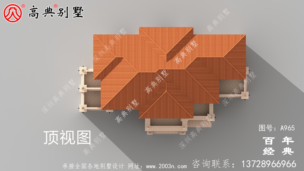 歐式高檔四層復式別墅設計圖紙及效果圖_四層別墅設計圖