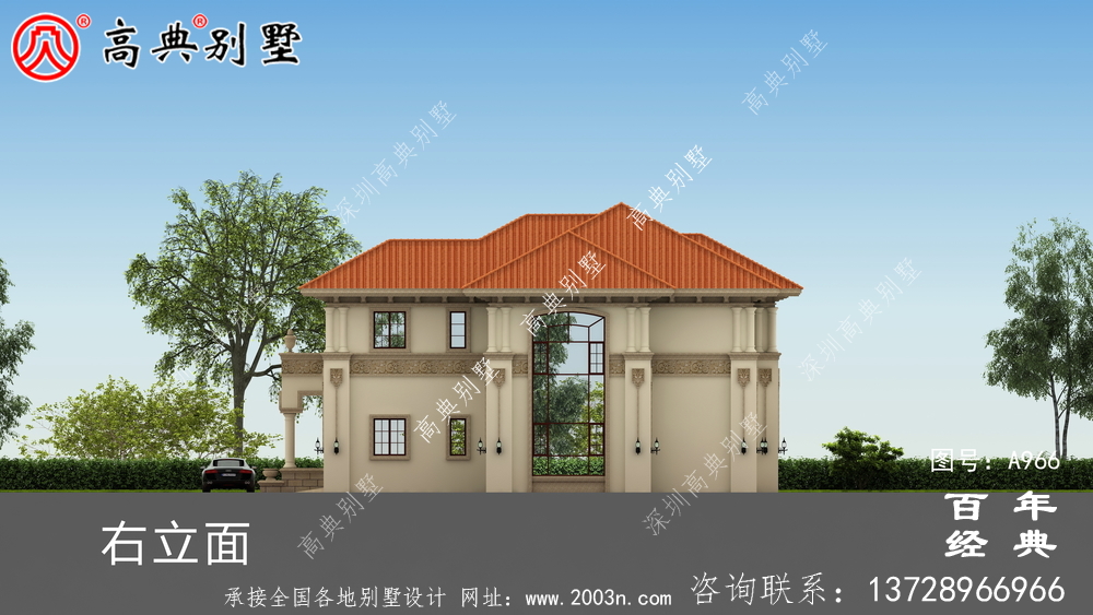 新農(nóng)村建設(shè)二層帶車庫鄉(xiāng)村小別墅設(shè)計圖紙_農(nóng)村雙層自建房別墅圖紙