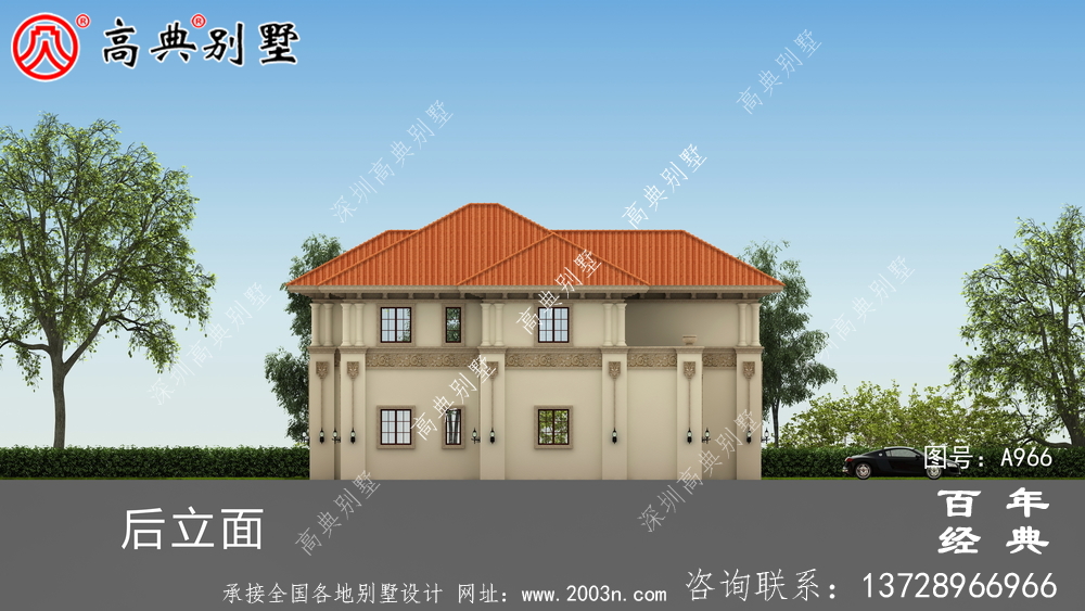 新農(nóng)村建設(shè)二層帶車庫鄉(xiāng)村小別墅設(shè)計圖紙_農(nóng)村雙層自建房別墅圖紙
