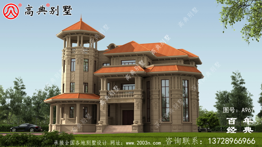 歐式復式三層帶陽臺別墅設計圖紙及效果圖_三層別墅圖紙 歐式復式三層帶陽臺別墅設計圖紙及效果圖_三層別墅圖紙