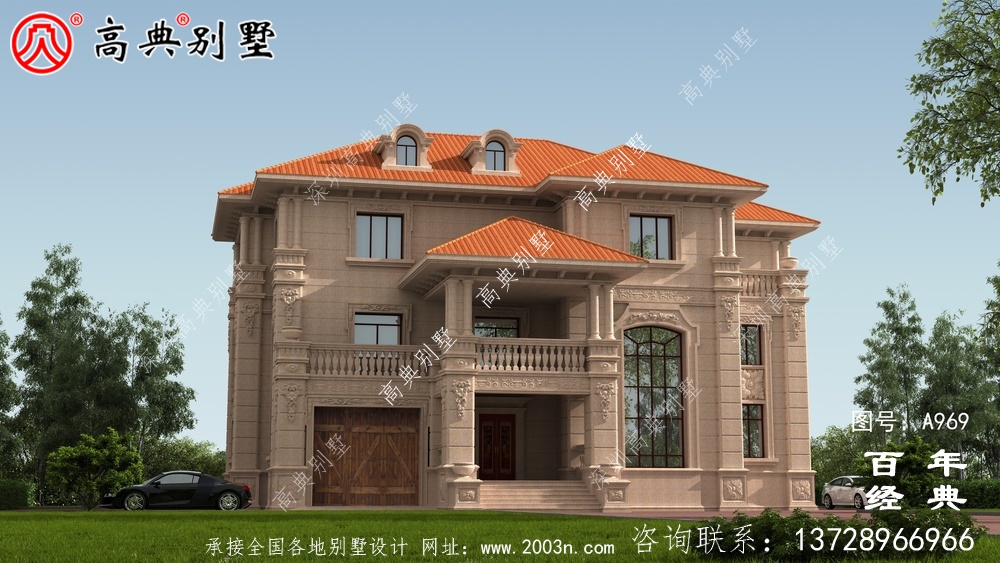 新農村復式三層別墅設計圖與效果圖_三層鄉村住宅設計圖 新農村復式三層別墅設計圖與效果圖_三層鄉村住宅設計圖