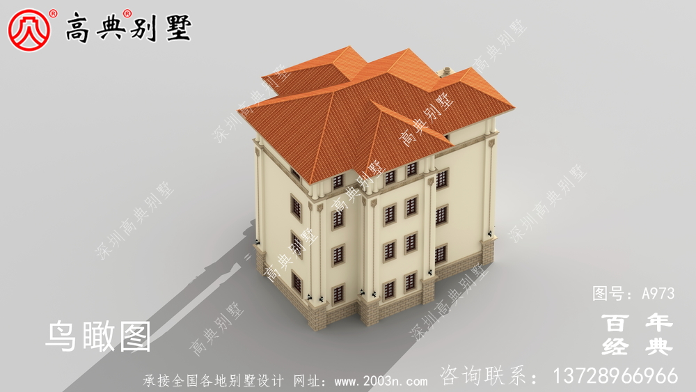 歐式四層獨棟別墅設(shè)計圖紙及效果圖_四層鄉(xiāng)村住宅設(shè)計圖