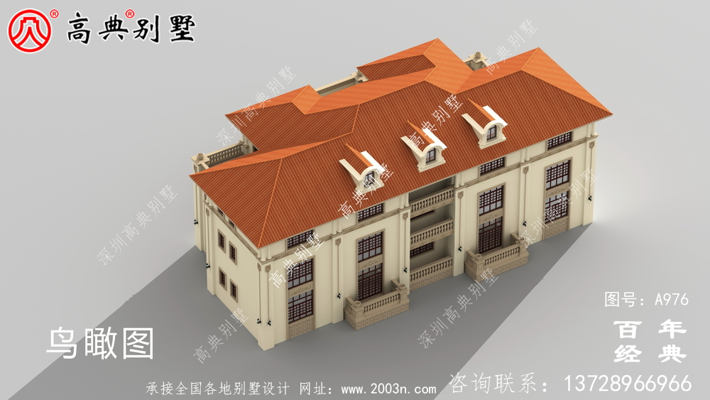 三層豪華歐式別墅設計圖及效果圖_三層農村別墅設計圖