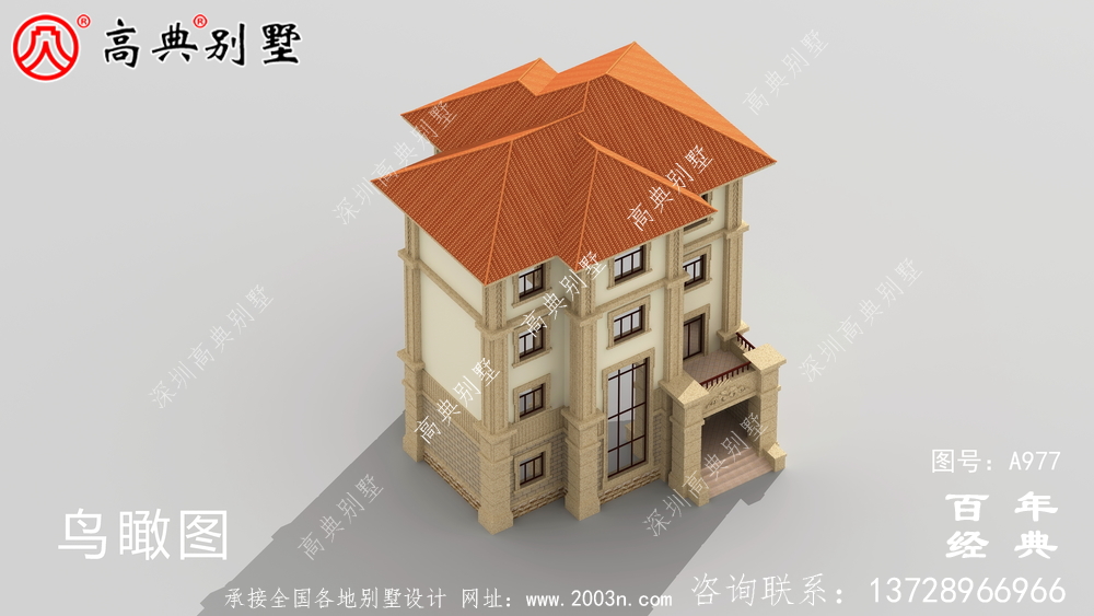 新農村建設四層別墅設計圖紙及效果圖_鄉村四層別墅室內設計