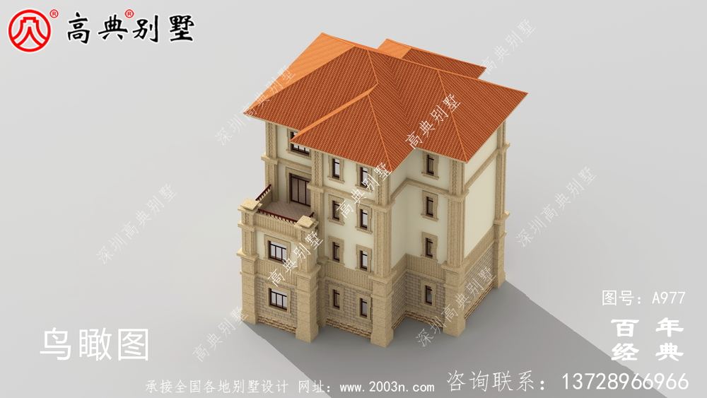 新農村建設四層別墅設計圖紙及效果圖_鄉村四層別墅室內設計